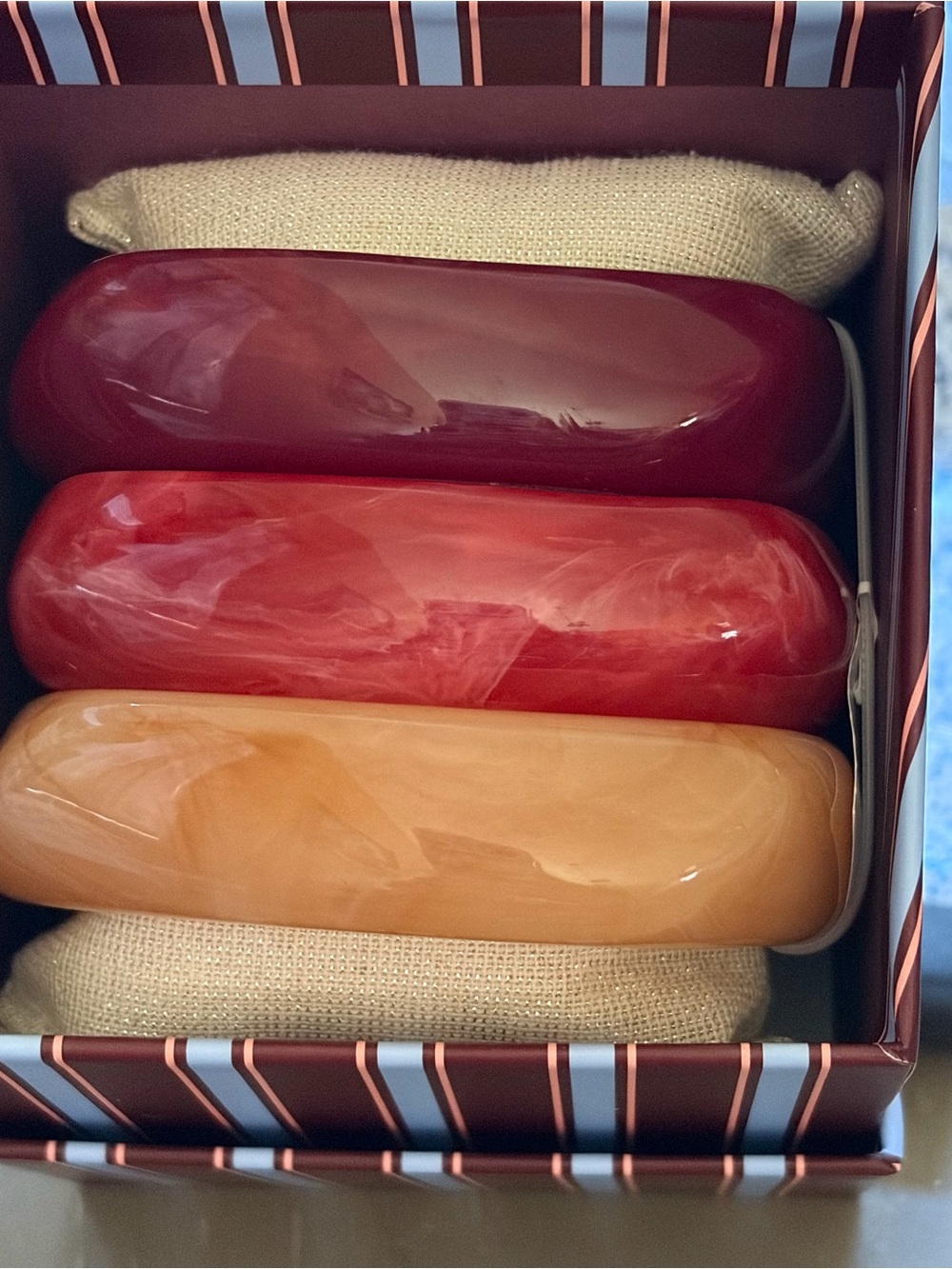 Piper K Resin Chunky Set of 3 Bangle Bracelets